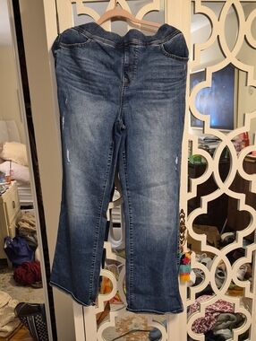 torrid Blue Wide-Leg Flare Jeans